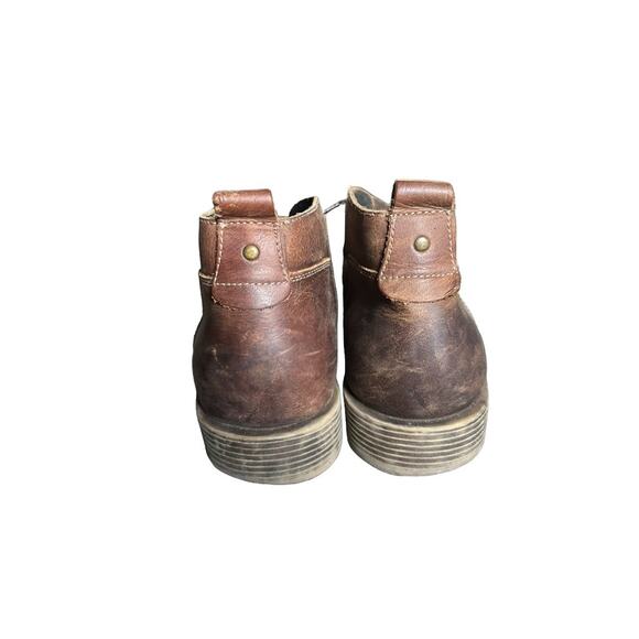 GBX Men's Brown Leather Lace-Up Ankle Chukka Boots Size 11 - Picture 7 of 11
